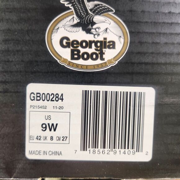 Georgia Boot GB00284 6" Rumbler Mens 9 Wide Brown Waterproof Comp Toe Work Boots - Picture 12 of 13